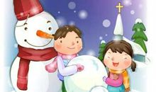关于堆雪人的作文：和姐姐一起堆雪人_450字