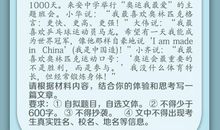 2007北京高考作文题目：诗句体会