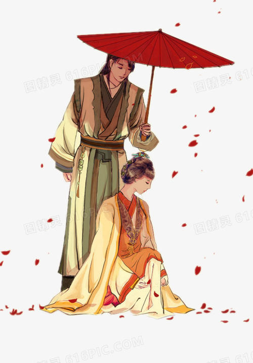 夜晚的男孩和女孩