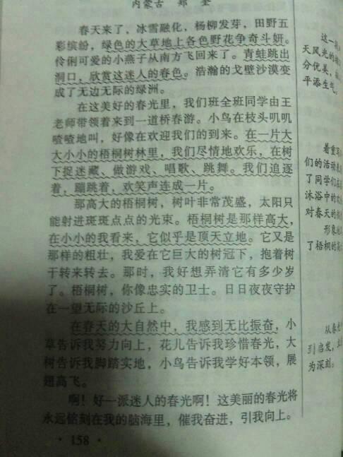 关于这个故事的好话和句子