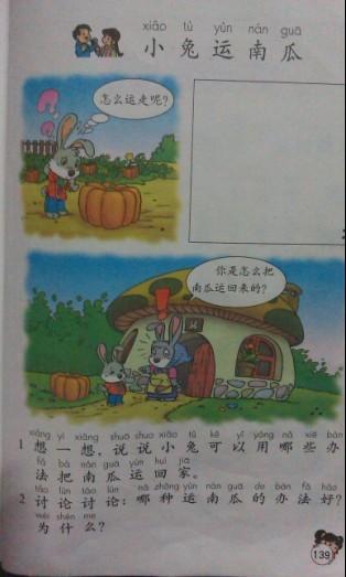 小兔子运输南瓜