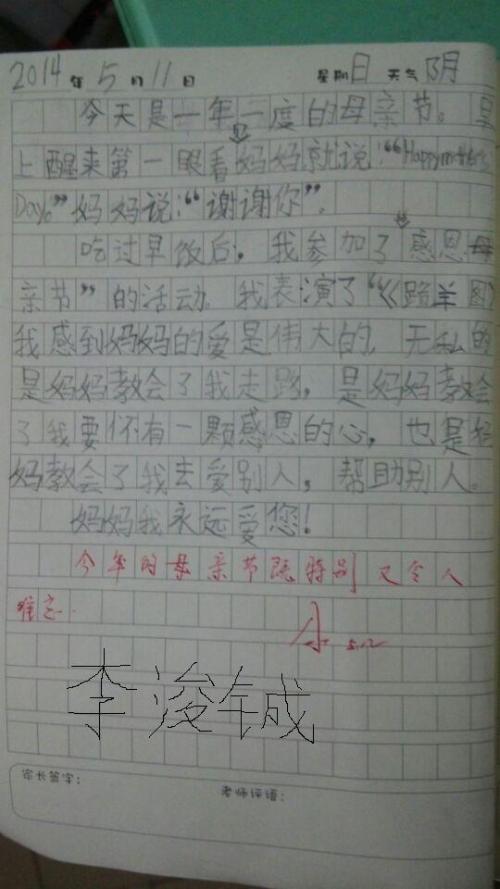 母亲节备忘_700字