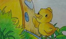 小鸡学本领的童话故事