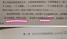 2018年内蒙古包头中考满分作文