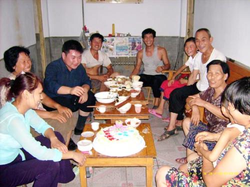 我庆祝我母亲的生日