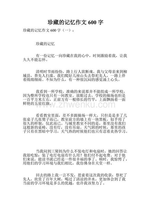 不可擦除的记忆600字组成