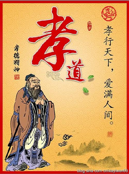 关于孝道的构成：丈夫孝道，天空经典，大地之意_1000字