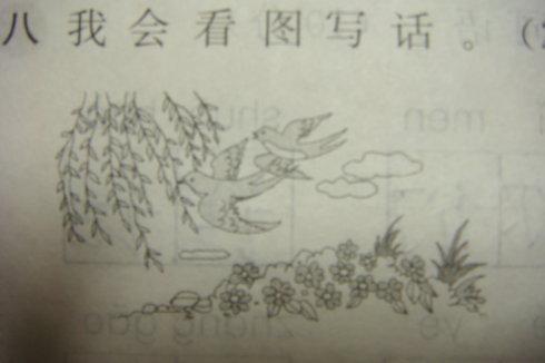 看看图片，写有关工厂污染小河的故事