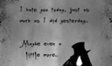 我告诉你，我恨你。_450字