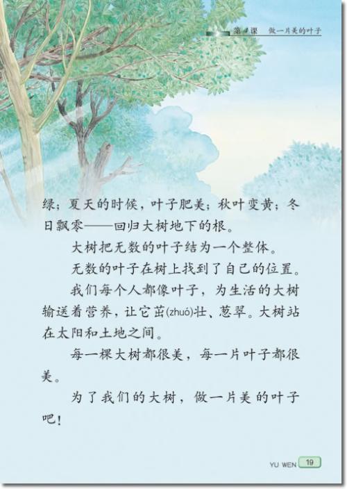 我是一片叶子（程俊宁）_250字