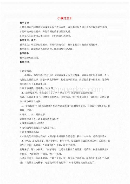 小猴子生日_650字