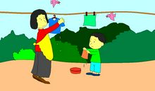 帮妈妈做家务_200字