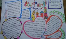 放飞中国梦手抄报