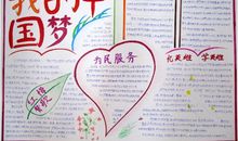 青春践行中国梦手抄报