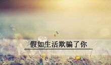 读《假如生活欺骗了你》有感_700字