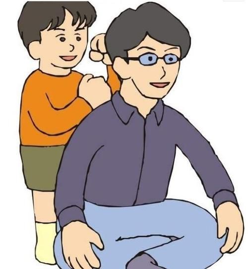帮助爸爸打背_400字