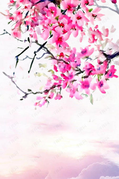 在春天游泳
