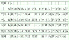 关于雪景的作文：雪梅_500字