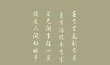 初三诗歌：流年似水，终无言_550字