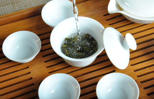 沏茶
