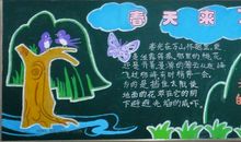 关于春天的黑板报：春天来了_20字
