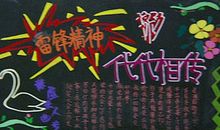 关于雷锋的黑板报——雷锋精神 代代相传_20字