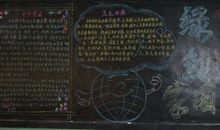 关于环保的黑板报：绿色家园_20字