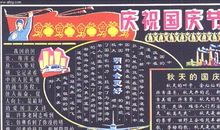 国庆节黑板报：庆祝国庆节_20字