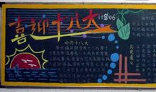 喜迎十八大黑板报（12）_20字