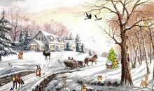 冬天迷人的校园