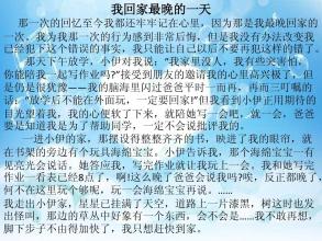 我回家的最后一天