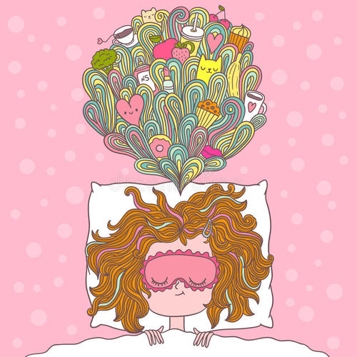 女孩挥舞着梦想