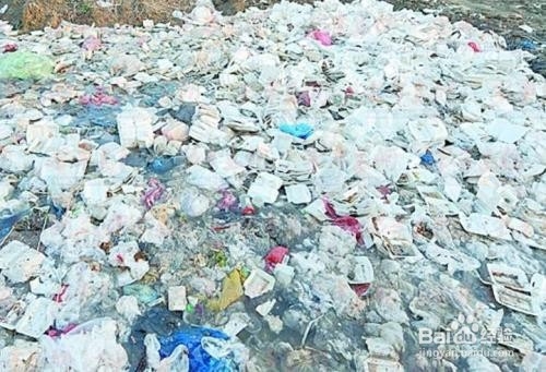 讨论地球的垃圾白色污染