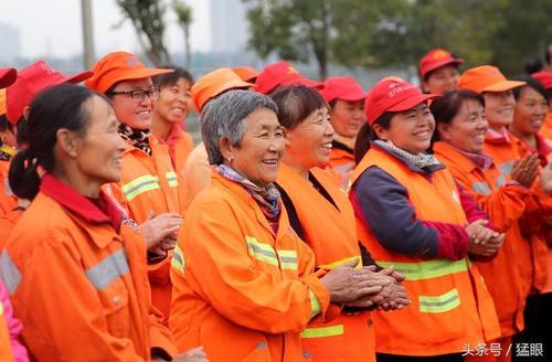 美丽的环卫工人