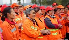 美丽的环卫工人