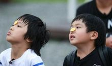 挤眉弄眼吃饼干