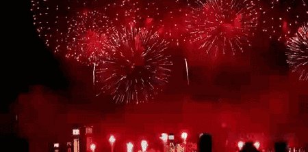 放鞭炮声