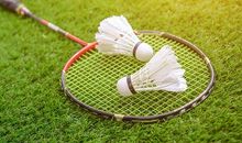 第一次打羽毛球