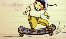 我学会了滑滑板