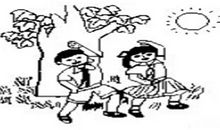 堆雪人看图写话