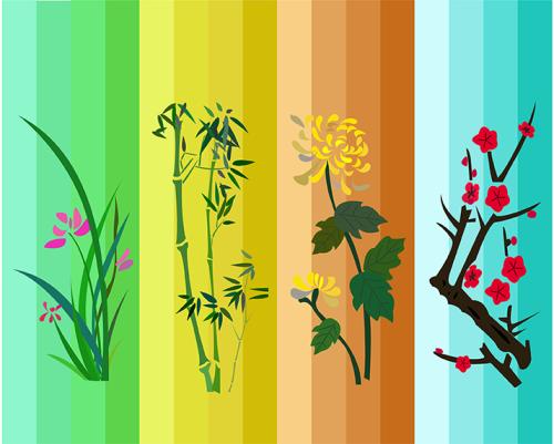 四个季节的颜色