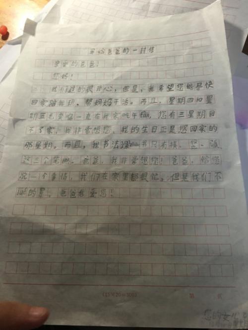 关于爸爸的作文：严格的爸爸_600个单词