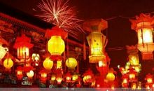 元宵夜晚赏花灯