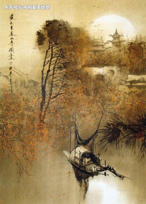 秋夜看月亮