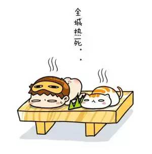 今天真的很热