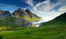 和美丽的风景在一起