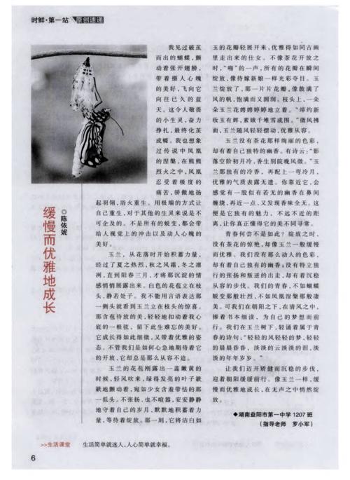缓慢而优雅的增长
