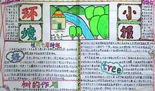 绿色环保手抄报：环境小报_20字