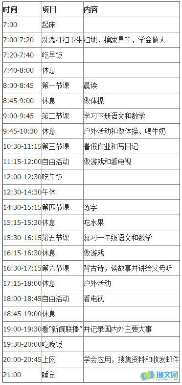 二年级寒假计划组成：寒假生活计划_300字