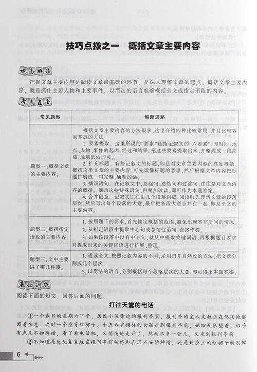 高中现代语文阅读十大考点答题指南：有想象力的考点答案